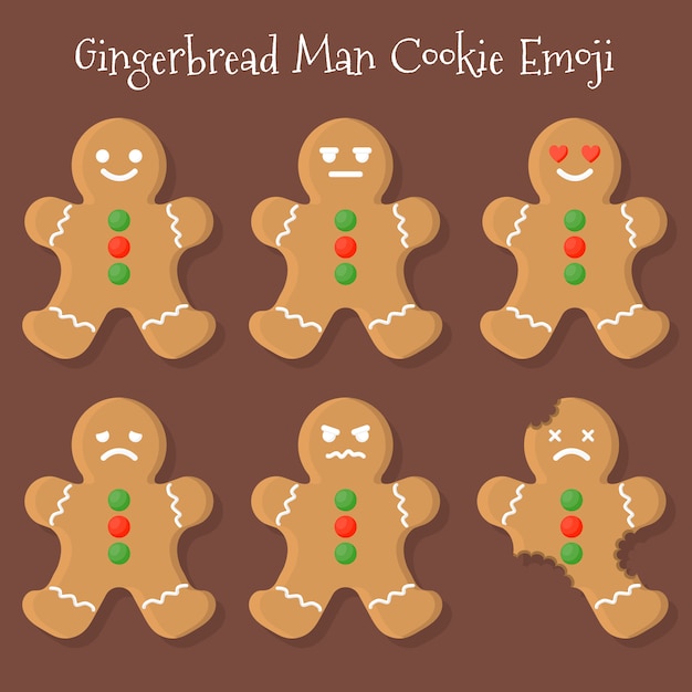 Gingerbread Man Cookie Emoji