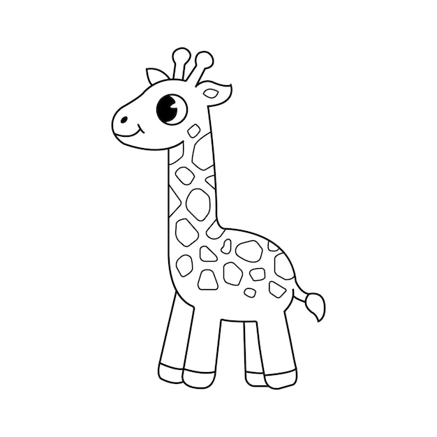 Giraffe coloring page