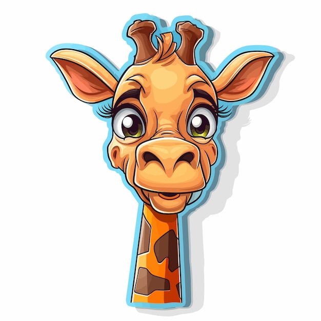 giraffe illustration for kids