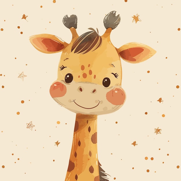 Giraffe vector cute