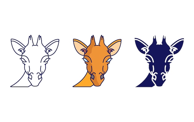 Giraffe vector icon