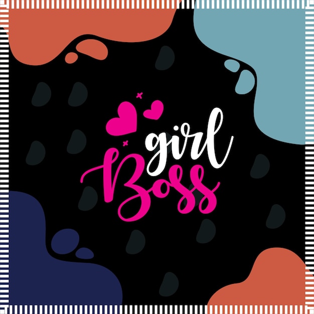 Girl Boss T shirt Design