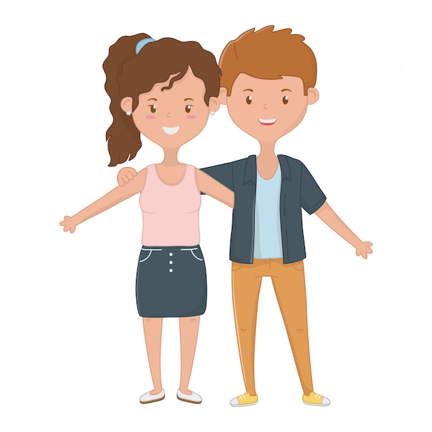 Girl and Boy Friendship design