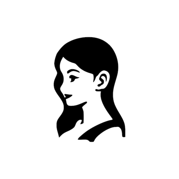 Girl face vector abstract girl logo design women face designsnearyou