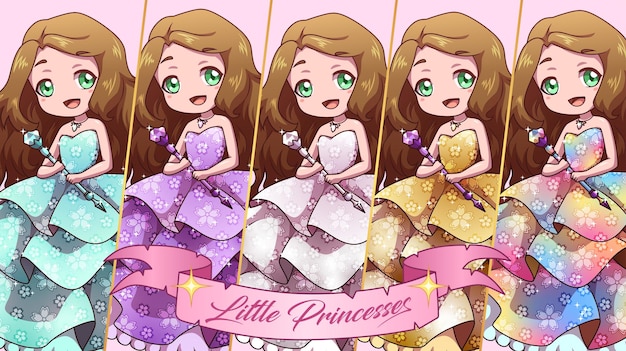 girl little princess Birthday invitation