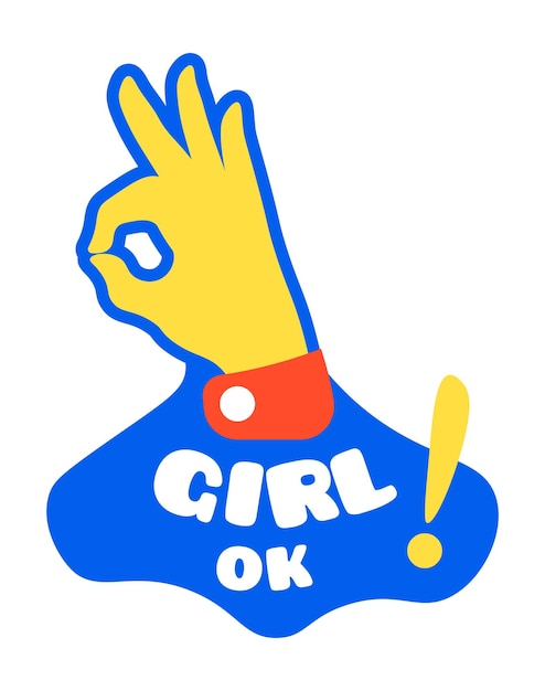 Girl ok okay gesture approval and agreement