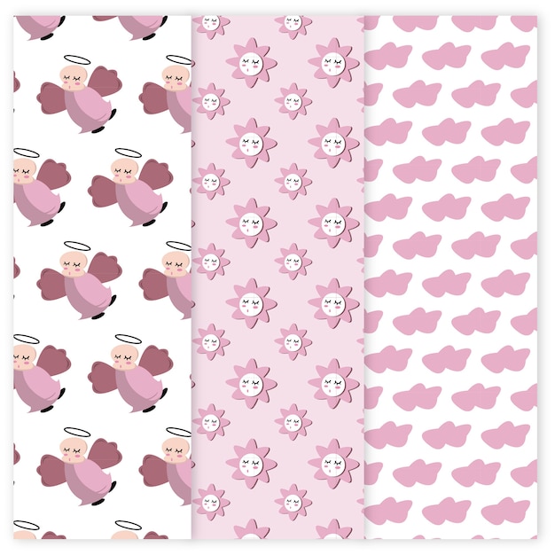 Girl pattern collection 