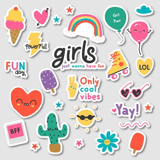 Girls sticker pack