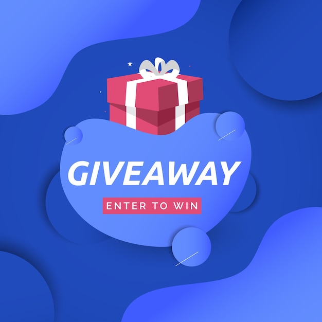 Giveaway contest enter to win banner template