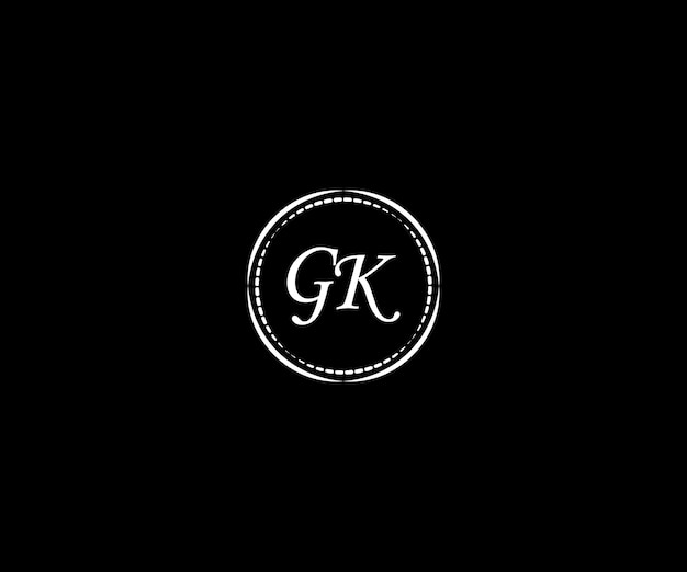 GK Letter Logo Design