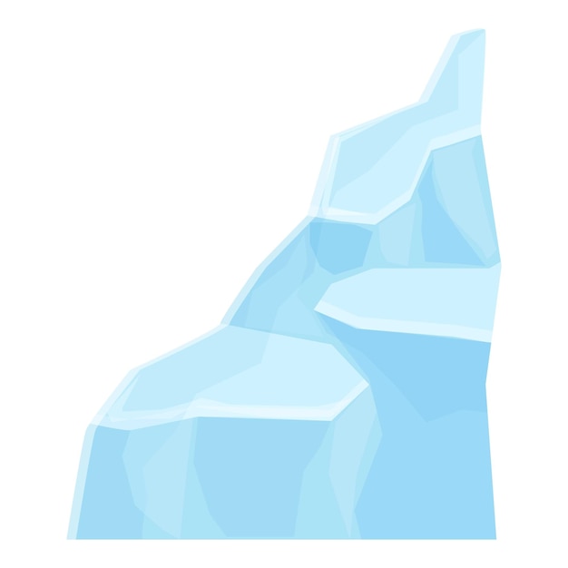 Glacier icon cartoon vector Ice berg Antarctic pole