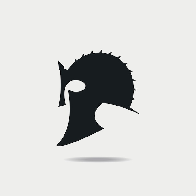 Gladiator Helmet icon. Greek or Roman, spartan armor. Vector illustration.