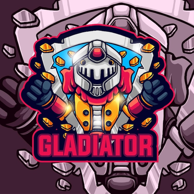 The gladiator logo mascot gaming