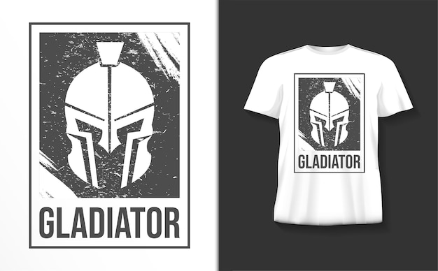 Gladiator typography tshirt