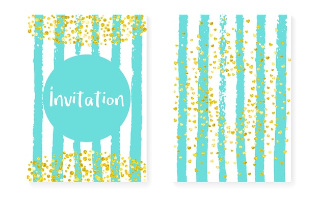 Glamour Invitation. Mint Premium Painting.