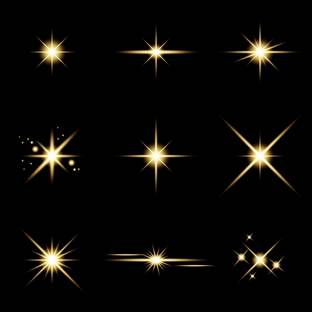 Glare star sparkling Light Effect Set