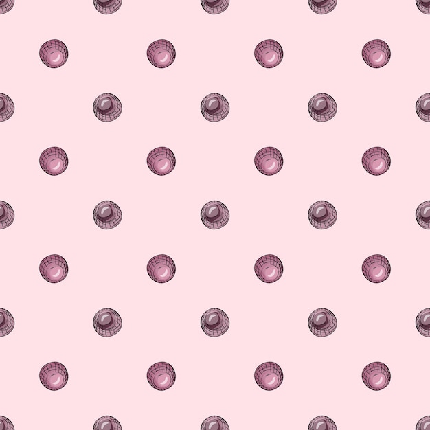 Glass balls seamless pattern Decorative shapes background Repeated texture in hand drawn style for fabric wrapping paper wallpaper tissue Vector illustration