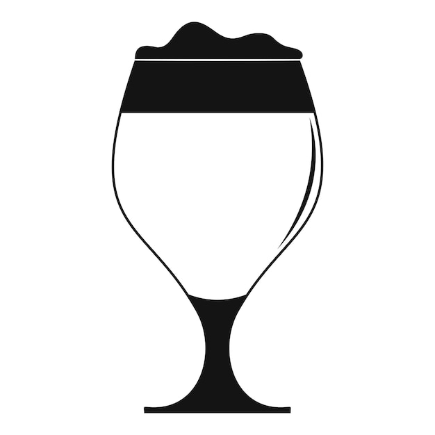 Glass of beer icon Simple illustration of glass of beer vector icon for web