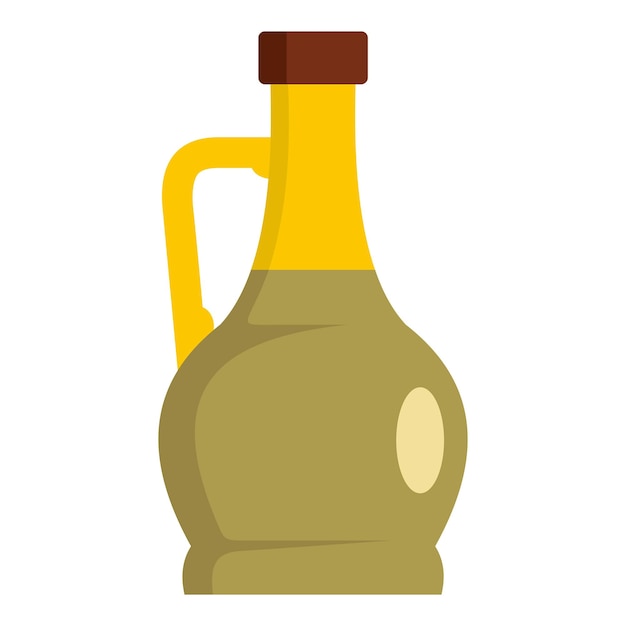 Glass bottle icon Flat illustration of glass bottle vector icon for web