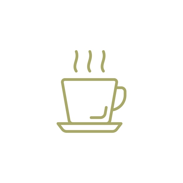 Glass Coffee Icon vector design templates simple and modern concept