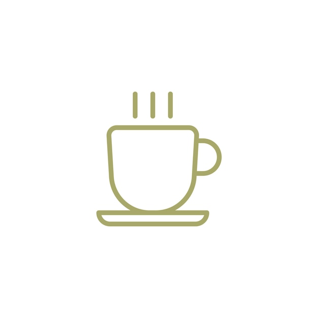 Glass Coffee Icon vector design templates simple and modern concept