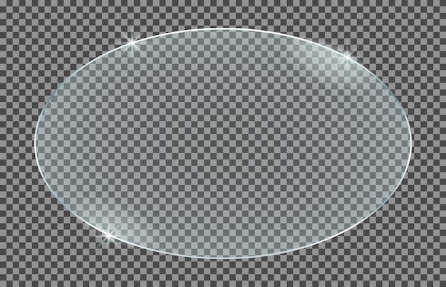 Glass plate isolated on a transparent background