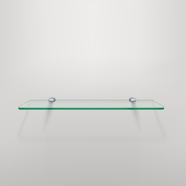 Glass shelf with shadow