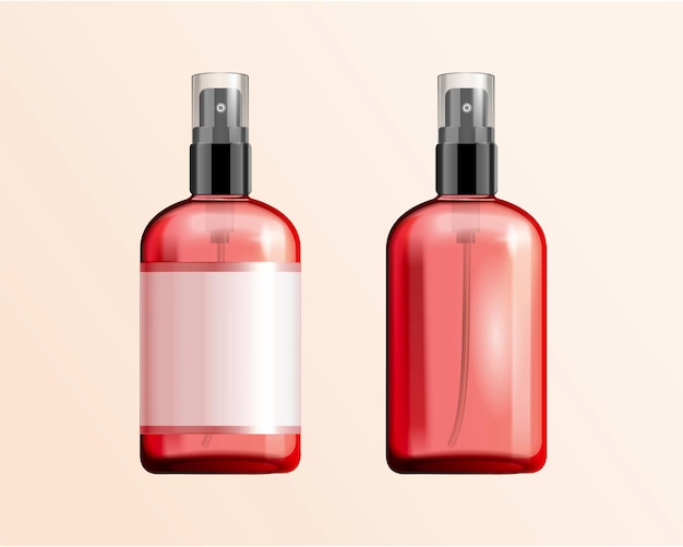 Glass spray bottle mockups