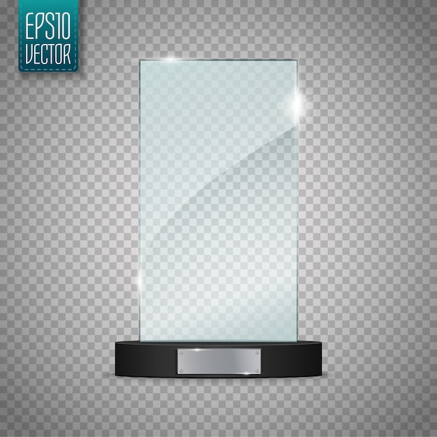 Glass Trophy Award.