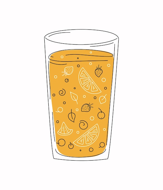 Glass with juice