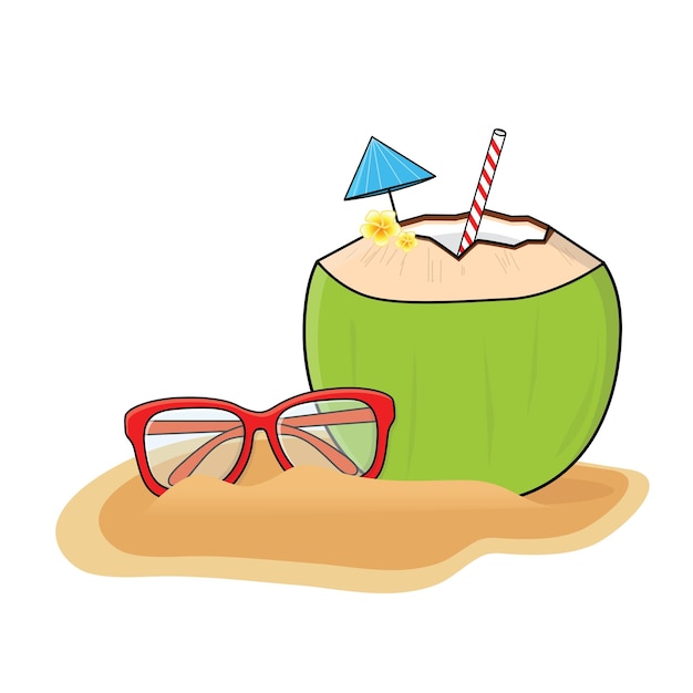 glasses flat vector cartoon logo icon sun glasses