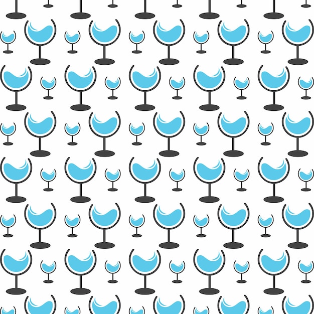 Glasses seamless pattern trendy design creative vector background