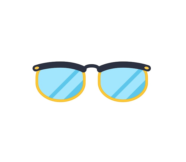 Glasses vector isolated icon. Glasses emoji illustration. Glasses vector isolated emoticon