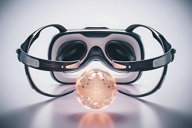 Glasses for virtual reality in 3D Front view