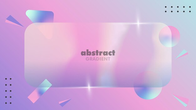 glassmorphism DESIGN banner or website vector