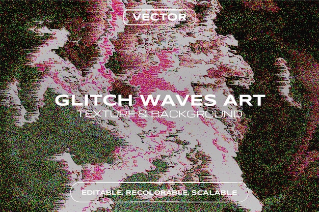 Glitch waves art