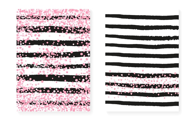 Glitter Background Feminine Particle Set Stripe