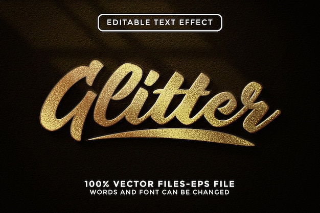 Glitter Editable Text Effect