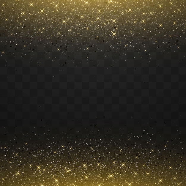 Glitter gold particles shine effect on png background, golden explosion of confetti