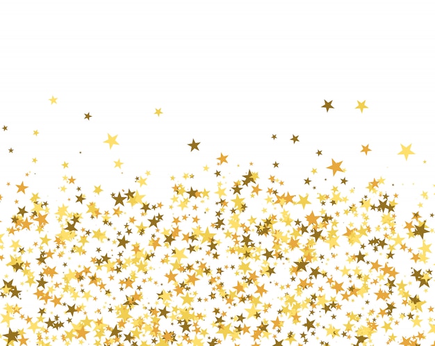 Glitter pattern made of stars