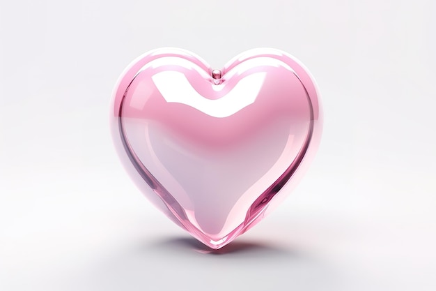 Glitter pink heart vector illustration