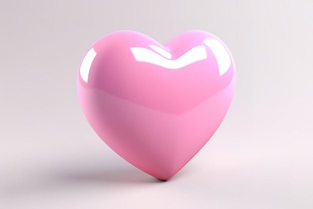 Glitter pink heart vector illustration