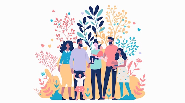 Global Celebration of International Day of Families Illustration Background