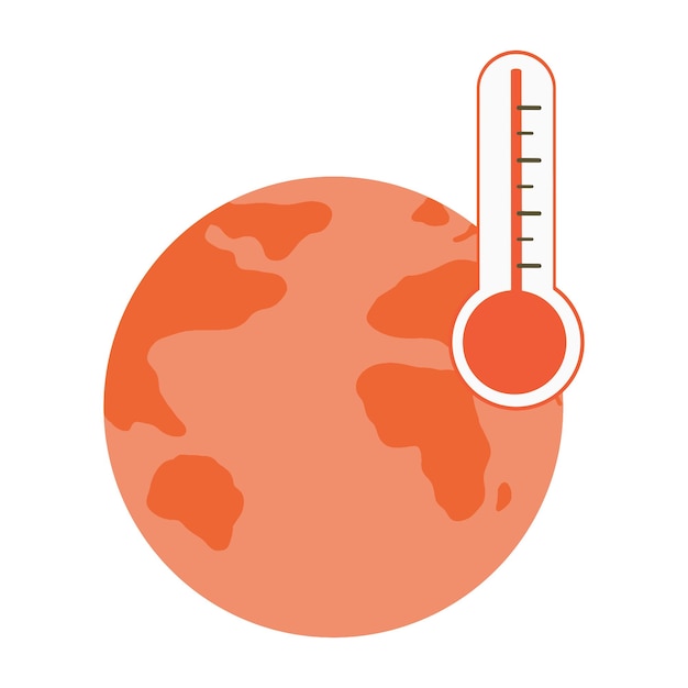 Global climate change illustration