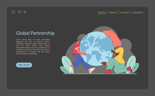 Global collaboration illustrated diverse hands shaping a better world uniting forces across