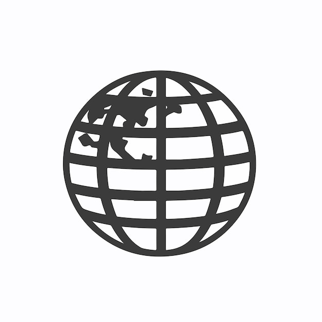 Global Network Icon for Mobile Concept Technology Symbol Communication Design