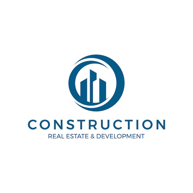 Global real estate construction logo