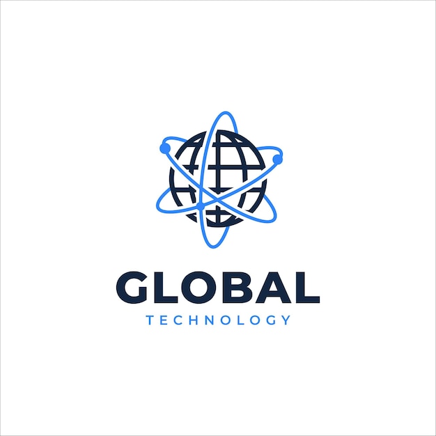 Global tech logo Modern Logo communication