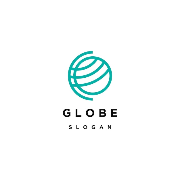 Globe logo icon design template