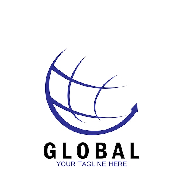 Globe logo and vector template